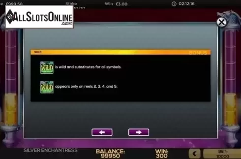 Features 3. Silver Enchantress from High 5 Games