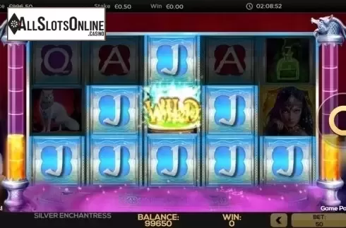Win Screen. Silver Enchantress from High 5 Games