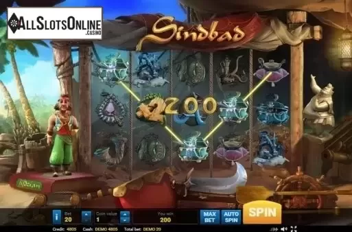 Multiplier screen . Sindbad (Evoplay) from Evoplay Entertainment