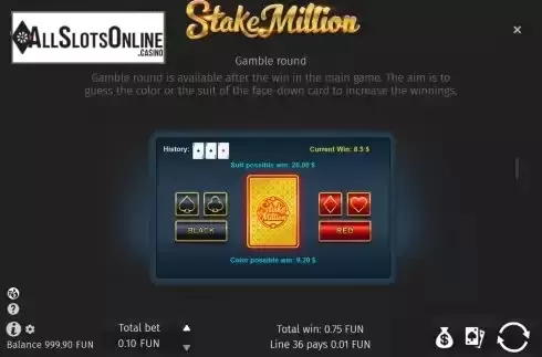 Gamble game screen