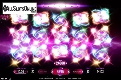 Win Screen 4. Stellar from Thunderspin