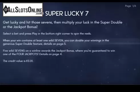 Info. Super Lucky 7 from Air Dice