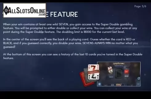 Features. Super Lucky 7 from Air Dice