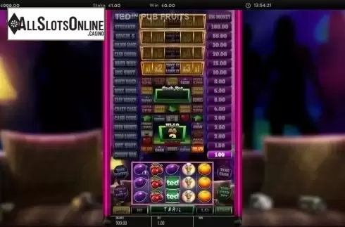 Bonus game screen 1. Ted Pub Fruit Series from Blueprint