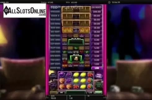 Bonus game screen 2. Ted Pub Fruit Series from Blueprint