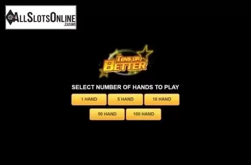 Game Screen. Tens or Better (Habanero) from Habanero