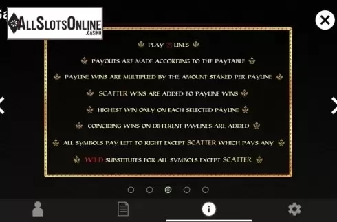 Paytable 3. The legend of Link from TOP TREND GAMING