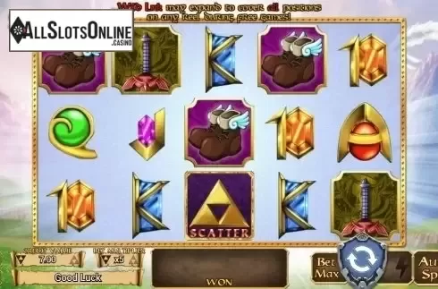 Game Workflow screen . The legend of Link from TOP TREND GAMING