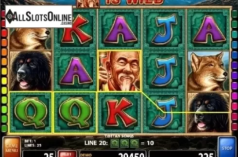 Screen 3. Tibetan Song from Casino Technology