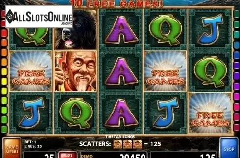 Screen 2. Tibetan Song from Casino Technology