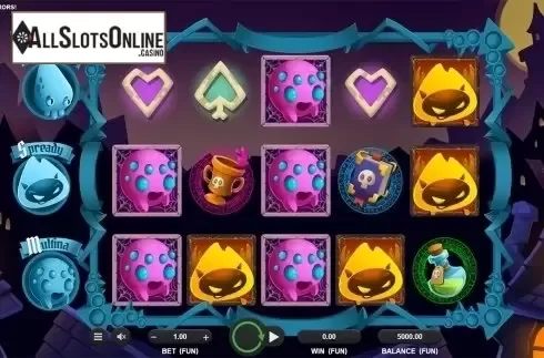 Reels screen. Tiny Terrors from Relax Gaming