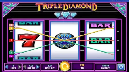 Triple Diamond slot screenshot 2