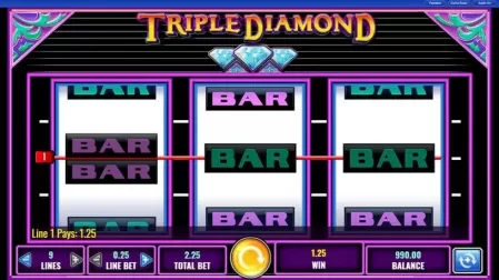 Triple Diamond slot screenshot 4