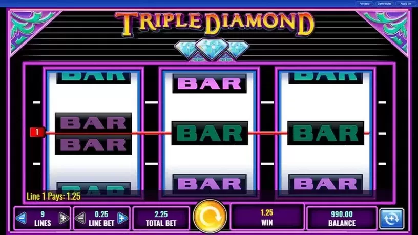 Triple Diamond slot screenshot 4