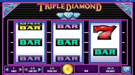 Triple Diamond slot screenshot 1