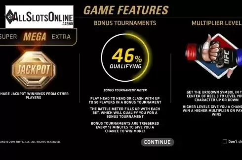 Start Screen 1. UFC Main Event from The Stars Group