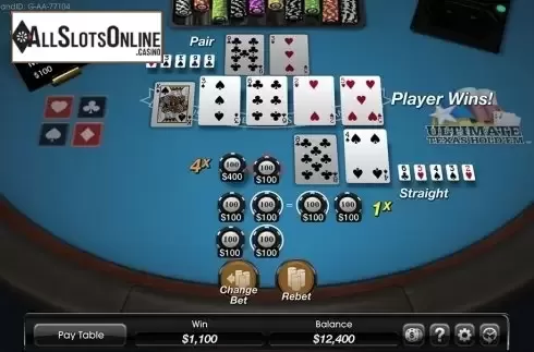 Win Screen . Ultimate Texas Hold 'em (SG) from SG