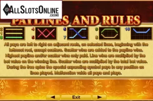 Screen7. Versailles Gold from EGT
