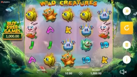 Wild Creatures slot screenshot 1