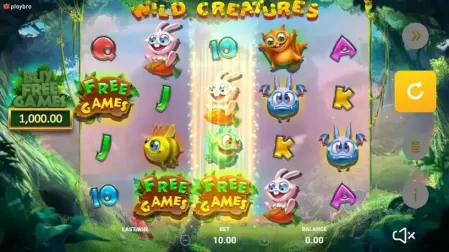 Wild Creatures slot screenshot 2