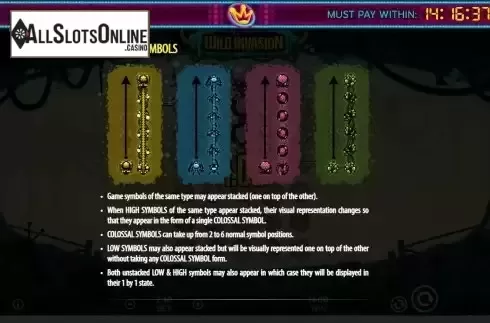 Colossal symbols screen