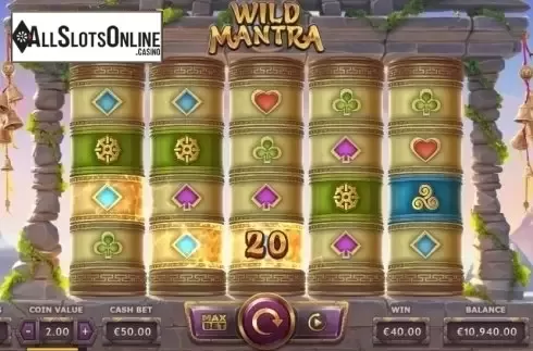 Win Screen. Wild Mantra from Yggdrasil