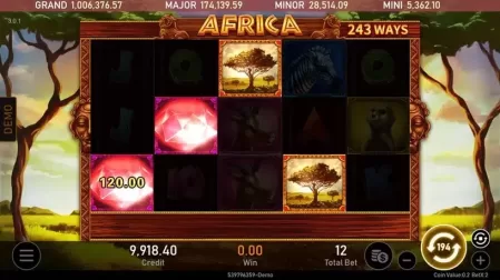 Africa slot screenshot 2