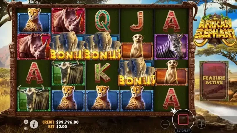 African Elephant slot screenshot 2