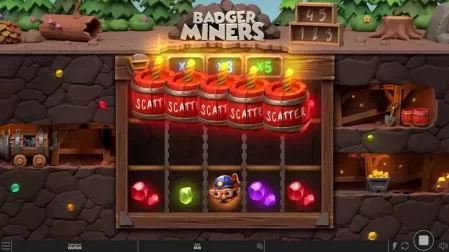 Badger Miners slot screenshot 2