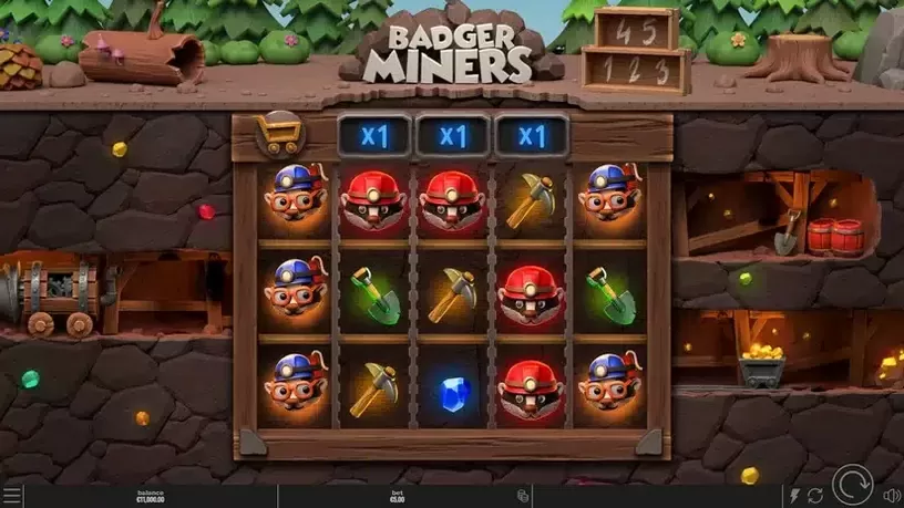 Badger Miners slot screenshot 1