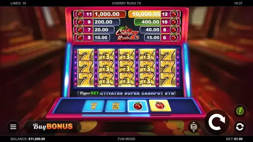 Cherry Rush 7s slot screenshot 1