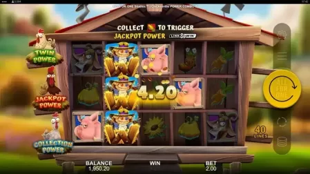 Chickenville Power Combo slot screenshot 2