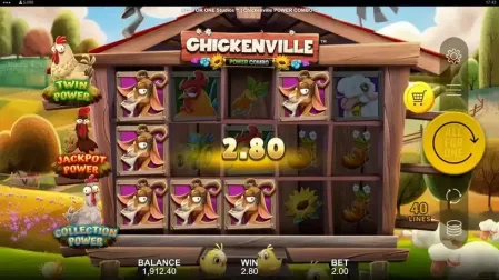 Chickenville Power Combo slot screenshot 3