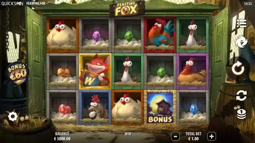 Feasting Fox slot screenshot 