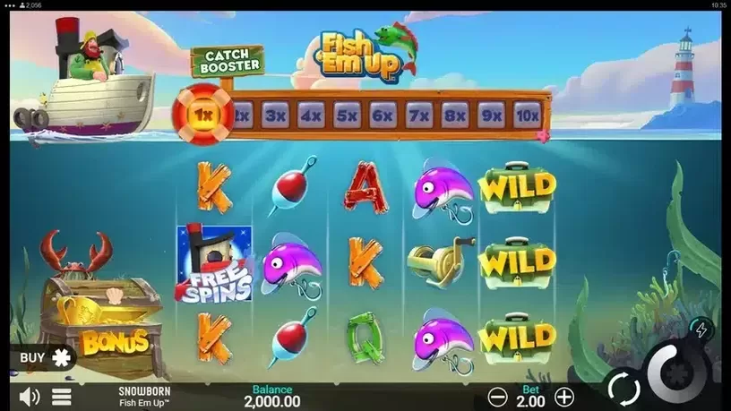 Fish 'Em Up slot screenshot 1