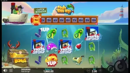 Fish 'Em Up slot screenshot 2