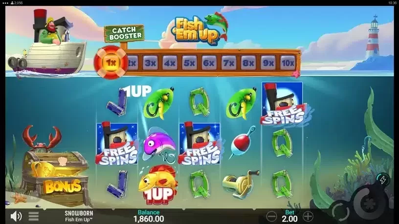 Fish 'Em Up slot screenshot 2