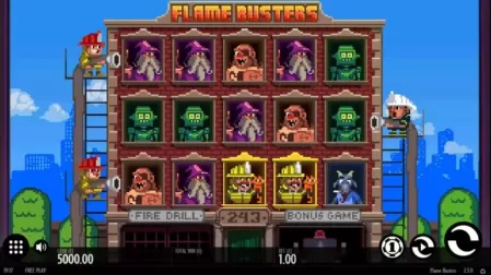 Flame Busters slot screenshot 1