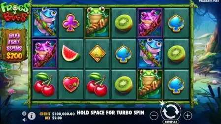 Frogs & Bugs slot screenshot 1