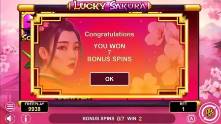 Lucky Sakura slot screenshot 4