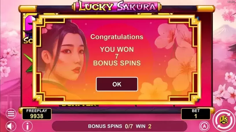 Lucky Sakura slot screenshot 4
