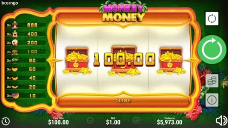 Monkey Money slot screenshot 1