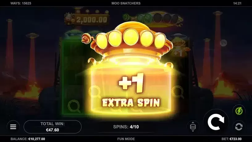 Moo Snatchers slot screenshot 4