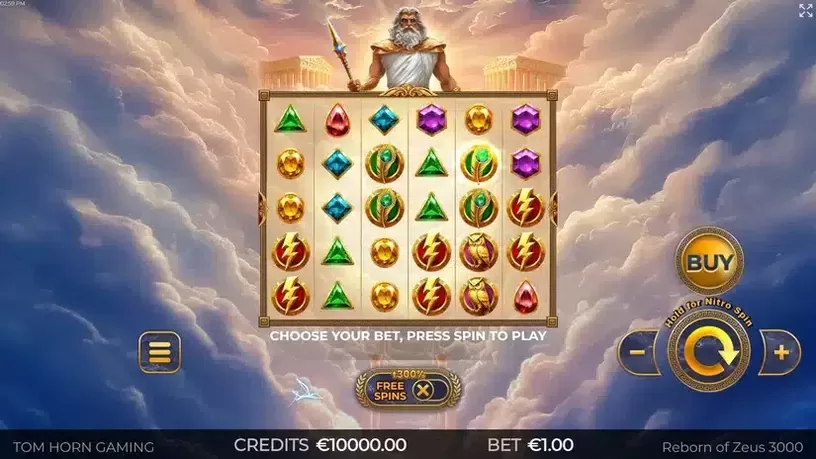 Reborn of Zeus 3000 slot screenshot 