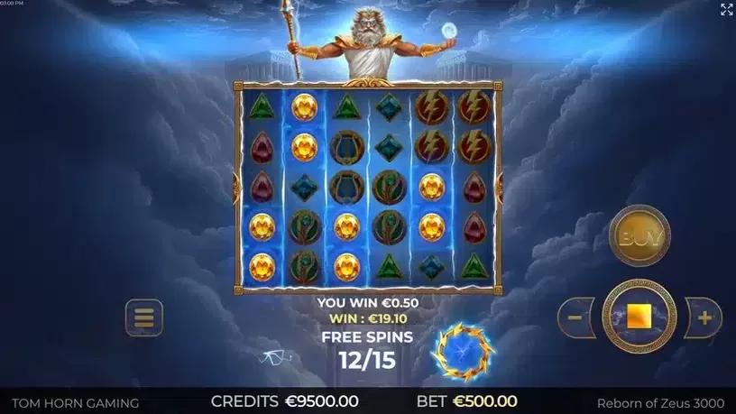 Reborn of Zeus 3000 slot screenshot 