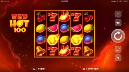 Red Hot 100 slot screenshot 1