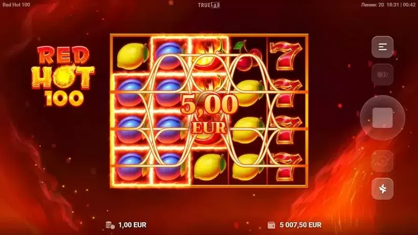 Red Hot 100 slot screenshot 4