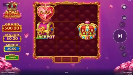 Royal Hold Diamonds slot screenshot 5
