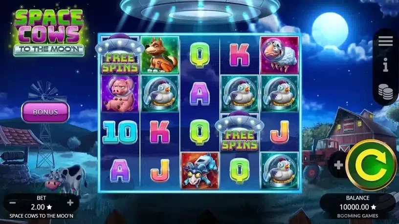 Space Cows to the Moo'n slot screenshot 1