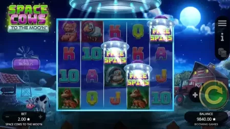 Space Cows to the Moo'n slot screenshot 2